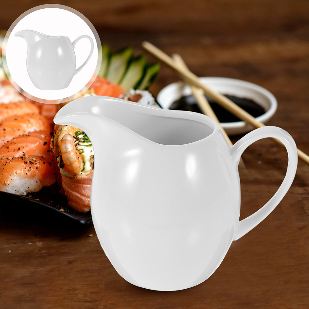 Pour Spout Pitcher - 2 Buah Jug Susu Keramik, Pitcher