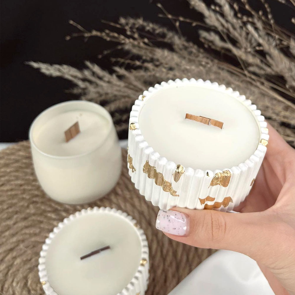 Candle Making Supplies Jars - Stoples lilin beton cetakan silikon DIY
