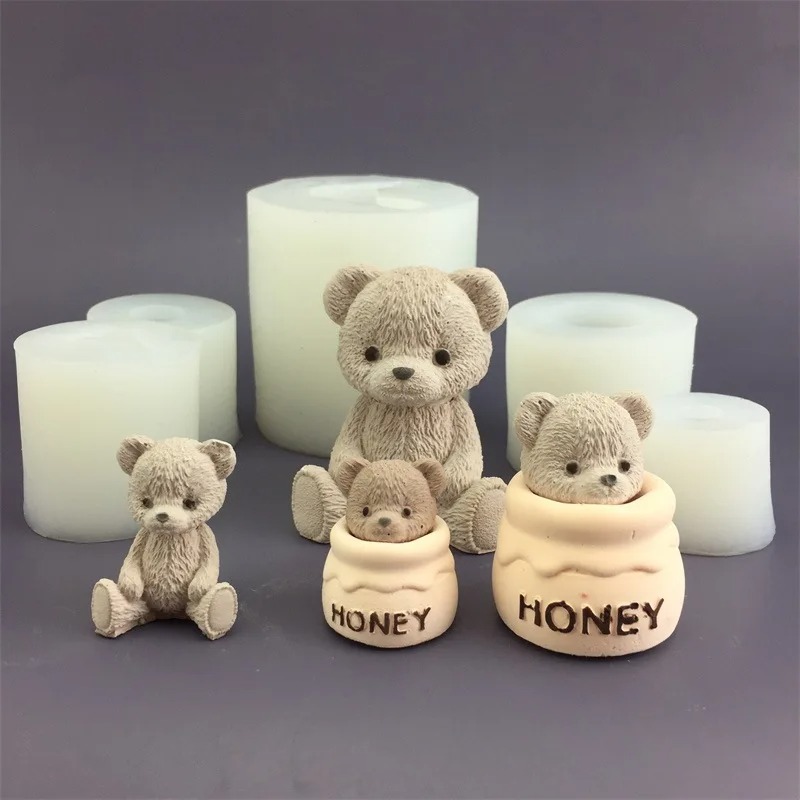 Candle Making Supplies Jars - Cetakan Lilin Silikon Bentuk Stoples Madu