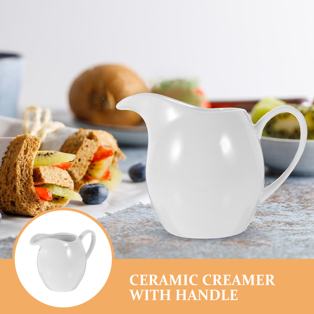 2 Buah Jug Susu Keramik, Pitch - Pour Spout Pitcher ulasan dan harga