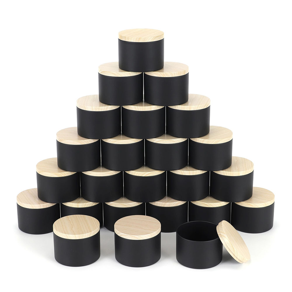 24 Buah 4Oz Stoples Lilin Hita - Candle Making Supplies Jars ulasan dan harga