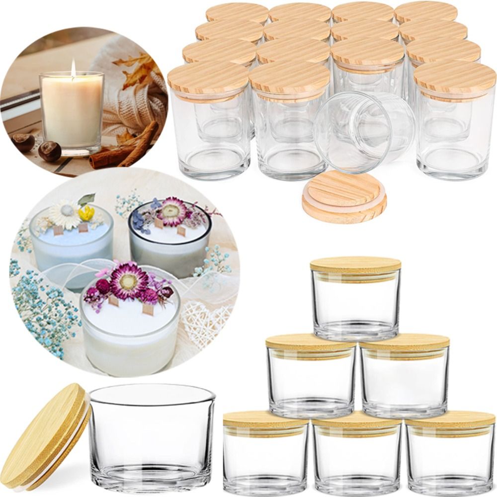 Stoples Lilin Kaca Bening Keci - Candle Making Supplies Jars ulasan dan harga
