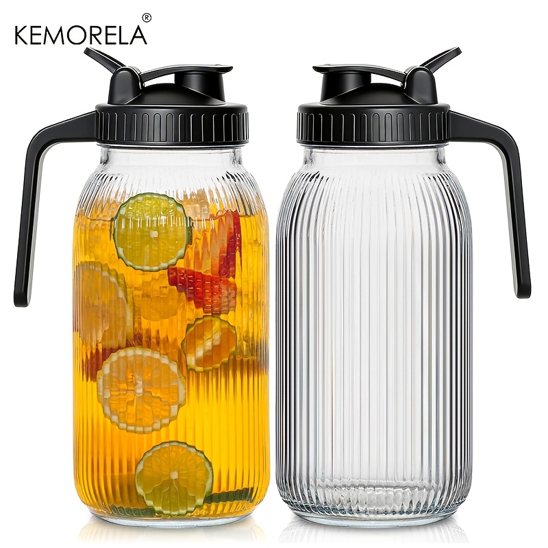 2 Buah Pitcher Gelas Mason Jar - Pour Spout Pitcher ulasan dan harga