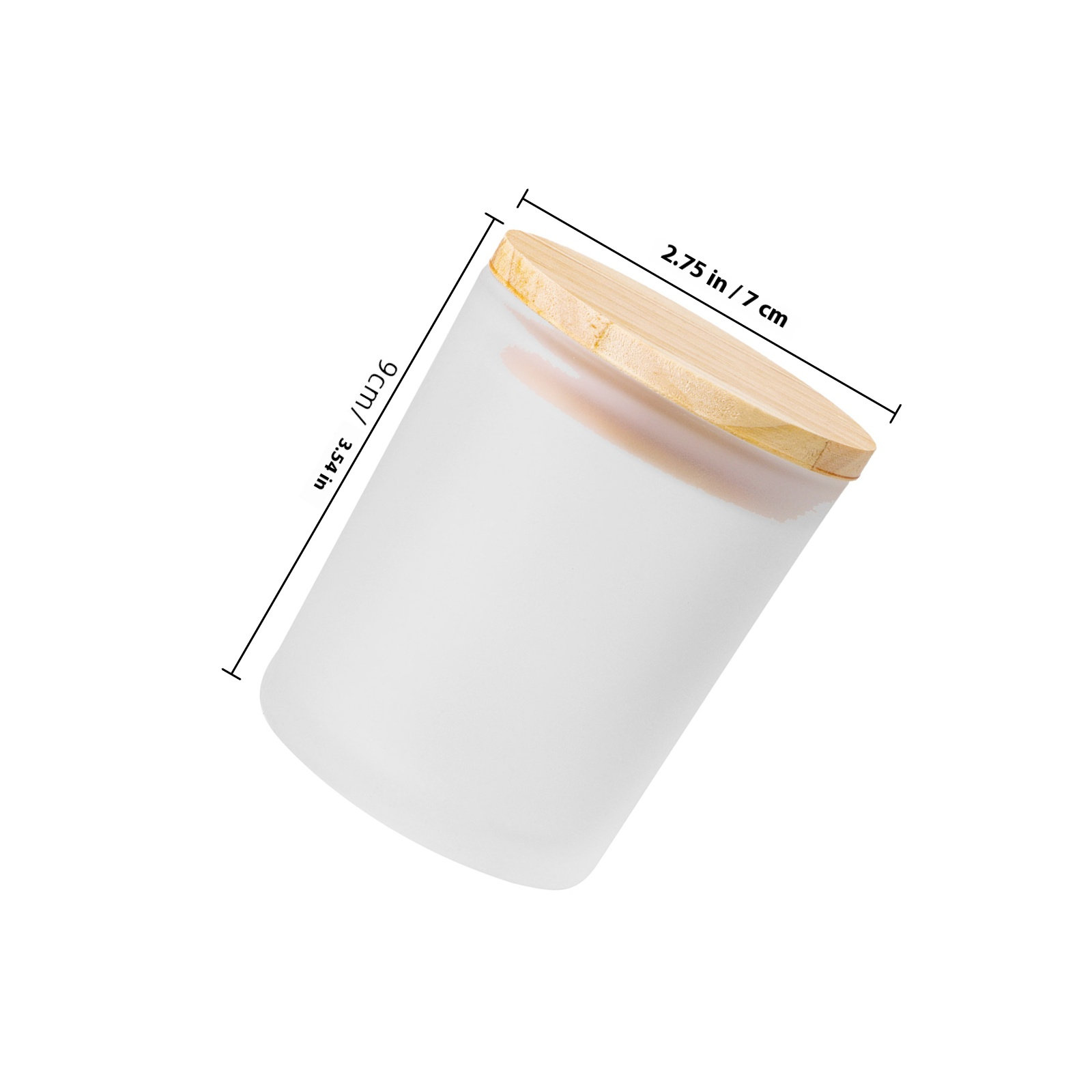 4 Buah Gelas Frosted dengan Tu - Candle Making Supplies Jars ulasan dan harga